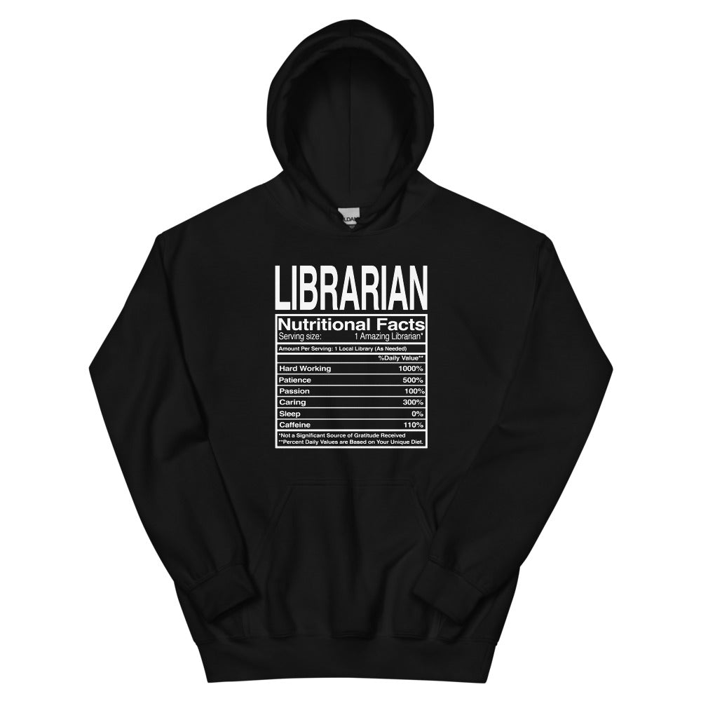 Librarian Nutritional Facts Hoodie