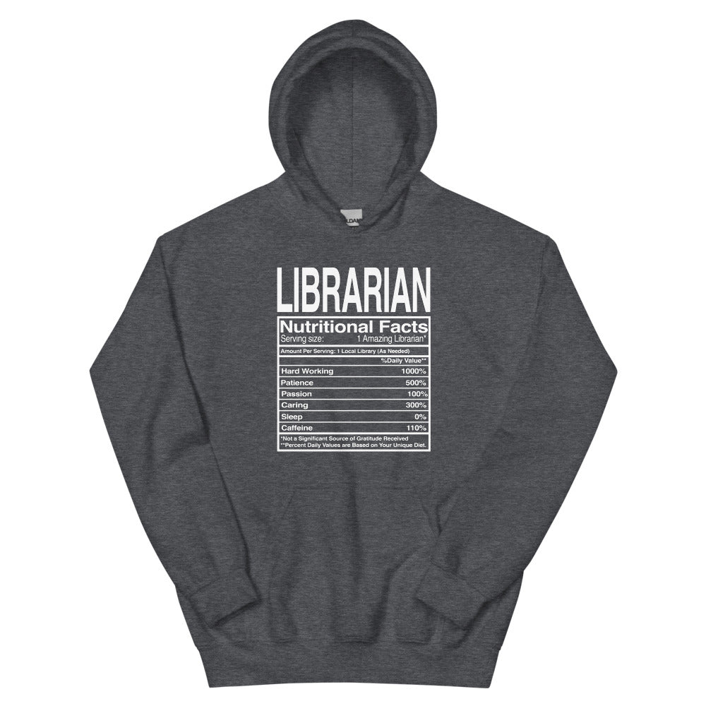 Librarian Nutritional Facts Hoodie