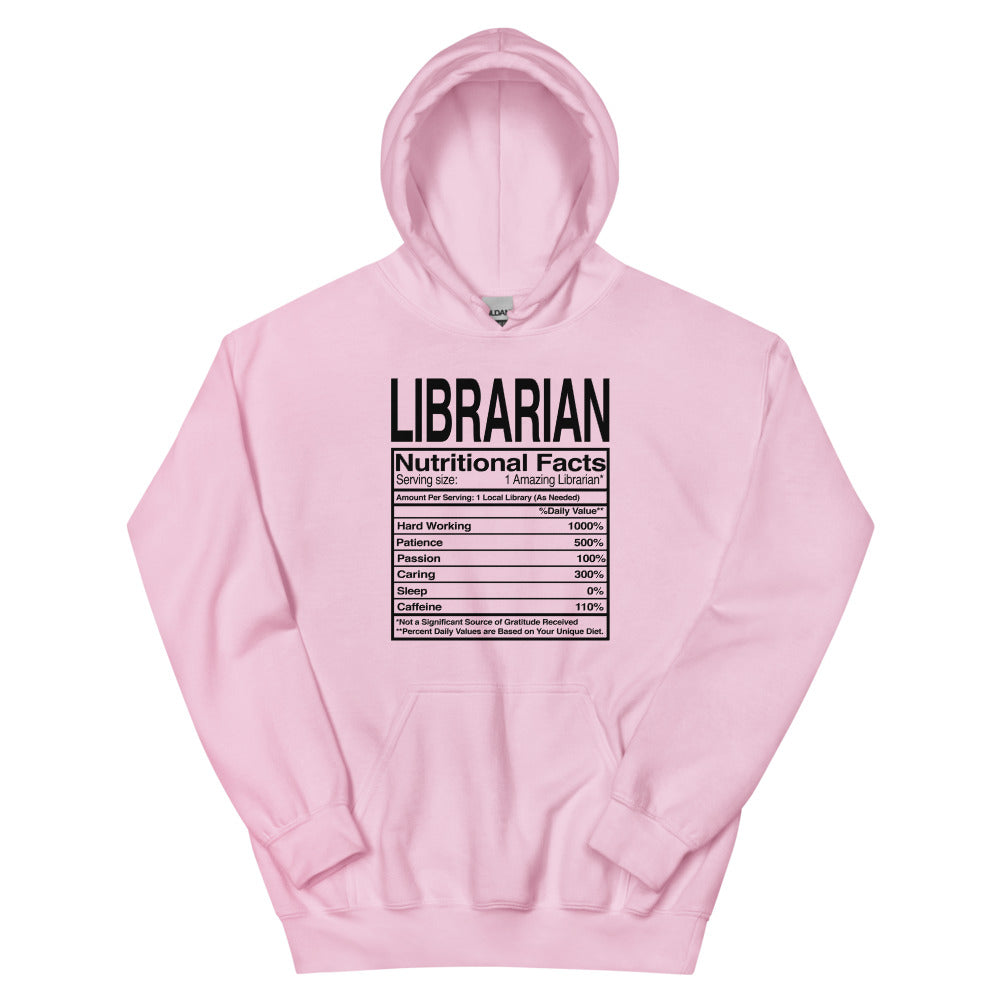 Librarian Nutritional Facts Hoodie