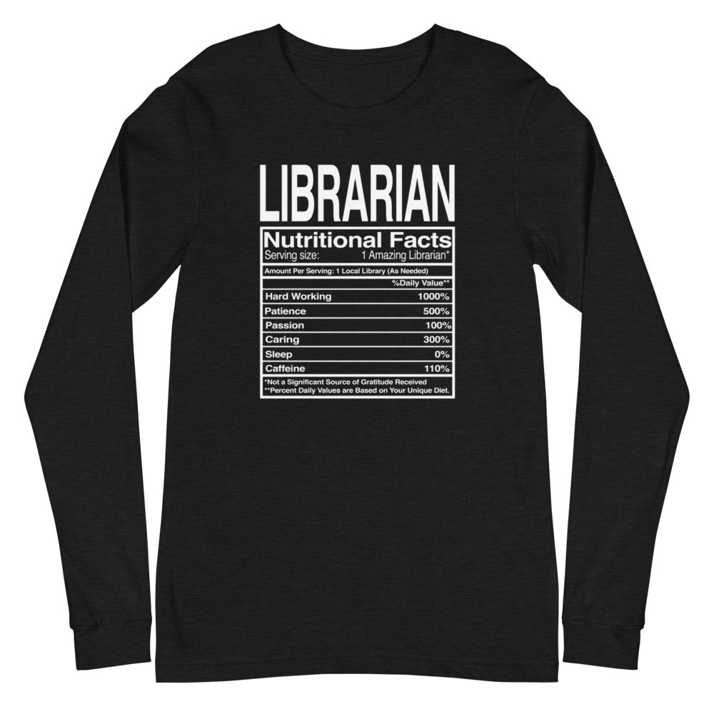Librarian Nutritional Facts L/S Tee