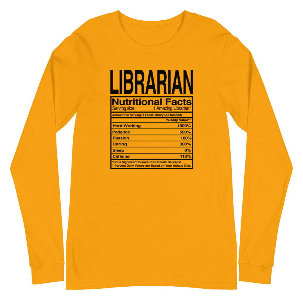 Librarian Nutritional Facts L/S Tee