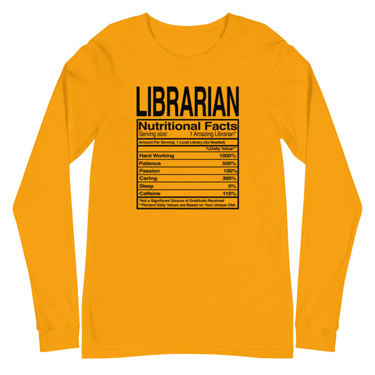 Librarian Nutritional Facts L/S Tee