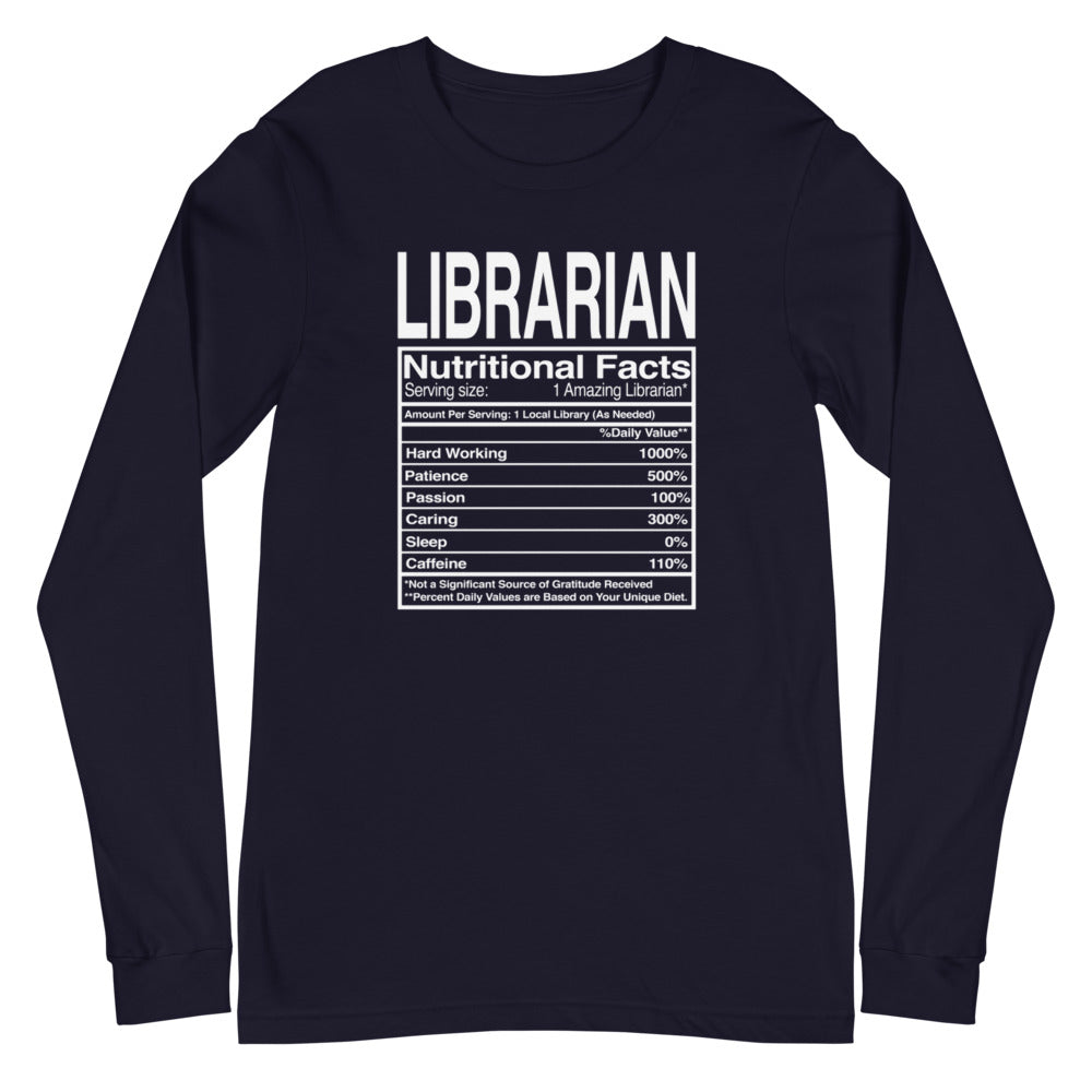 Librarian Nutritional Facts L/S Tee