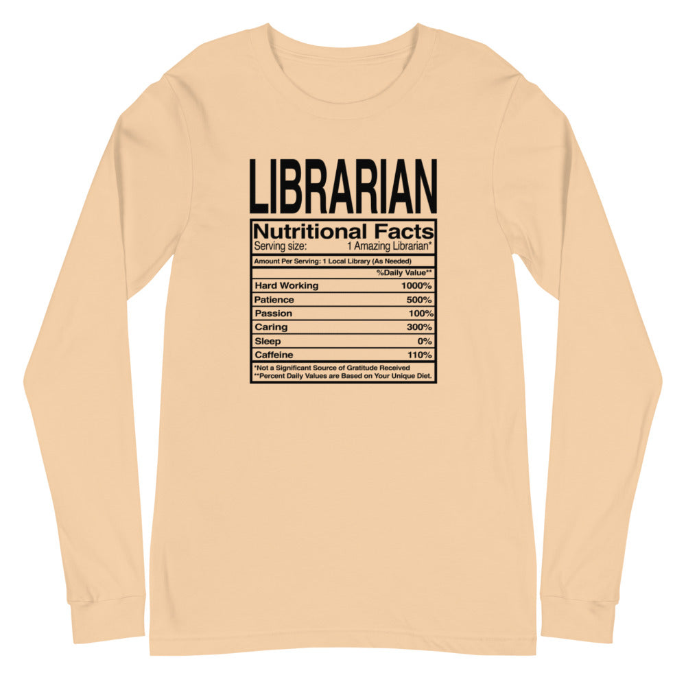Librarian Nutritional Facts L/S Tee
