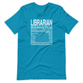 Librarian Nutritional Facts T-Shirt
